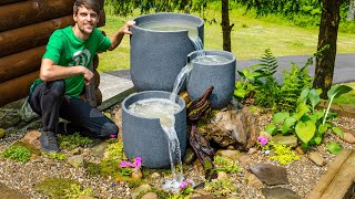 Vanishing Waterfalls Easy DIY Planter Pot Fountain [upl. by Anegue121]