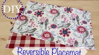 DIY Reversible Placemats  Easy Table Mat Tutorial 🍽  Home Decor  Home Entertaining 🏠 [upl. by Analart767]