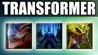 Double Transformation in Dota 2 VenoDemonDragon Ability Draft [upl. by Eyllib]