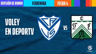 Vélez Sarsfield 🆚 Ferro Carril Oeste  Fecha 4  División Honor Femenina  Vóley Metropolitano [upl. by Wilmette]