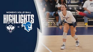 HIGHLIGHTS  UConn Volleyball vs Seton Hall [upl. by Ssidnac]