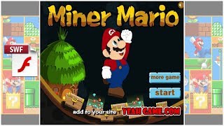 Miner Mario  Flash Game [upl. by Lesli]