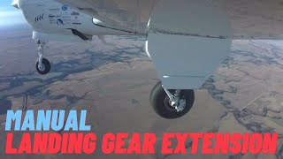 Beechcraft Manual Landing Gear Extension [upl. by Ziagos922]