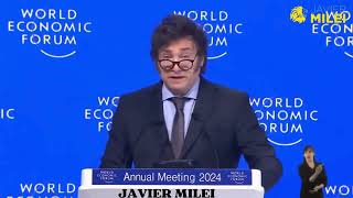 Javier Milei e il suo magnifico discorso a Davos [upl. by Anillek173]