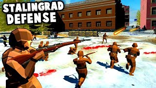 The Epic Battle of Stalingrad Huge Waves of Russians vs German Fort Ravenfield Best Mods [upl. by Nnaer]