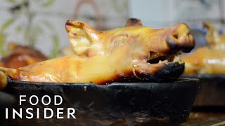 The Oldest Restaurant In The World Roasts Suckling Pig In A WoodFire Oven  Legendary Eats [upl. by Vizzone]