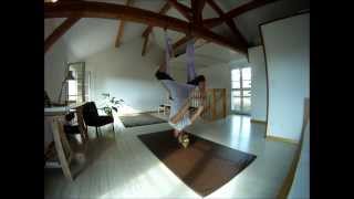 Nickys aerial yoga routine [upl. by Nike]