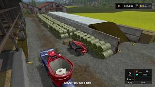 Lets Play Farming Simulator 2017  Goldcrest Valley  feeding 60 cows  Episode 33 [upl. by Onfroi]