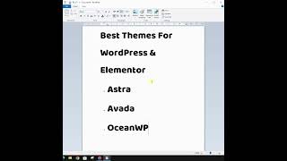 Best Themes For Elementor shorts wordpresstutorial elementor shortsvideo [upl. by Nylannej]