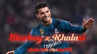 Starboy x Khalasi Audio Edit  Cristiano Ronaldo Edit  No Copyright Audio Edit [upl. by Martell]