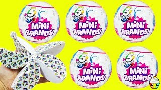 NEW ZURU 5 Surprise Mini Brands Balls Store Brand Mini Toys Cupcake Kids Club [upl. by Bob]