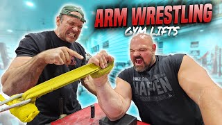 DEVON LARRATT TEACHES ME ARM WRESTLING GYM LIFTS  RAW TRAINING VIDEO [upl. by Anelec]