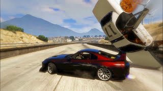 GTA 5  Supra  5 Star Police Chase [upl. by Li895]