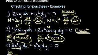 Exact Differential Equations  Intro [upl. by Ruben136]