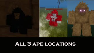 Project Baki 2 All three ape locations [upl. by Shewmaker]