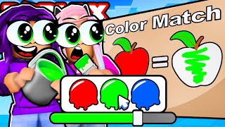 Can we Match the Colors 🎨  Roblox [upl. by Polloch]