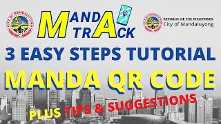 Paano Mag Register Ng QR Code Sa Mandaluyong  3 Easy Steps How to Register In MandaTrack tutorial [upl. by Irita323]