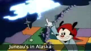 Animaniacs  Wakkos 50 State Capitols with Lyrics Subtitles [upl. by Ninerb180]