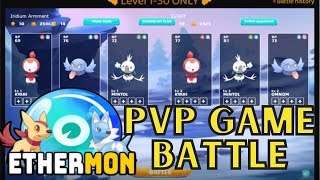 ETHERMON PVP Battle Sample Talo o Panalo Game overviewInsights TAGALOG [upl. by Araeic]