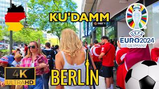 ⁴ᴷ⁶⁰ 🇩🇪 Berlin  Streets full of football fans  Euro 2024 July 2024 4K [upl. by Alistair902]