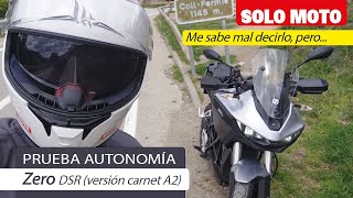 Zero DSR moto eléctrica  Prueba de autonomía  Review en español [upl. by Ashlie]