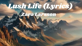 Zara Larsson  Lush Life Lyrics [upl. by Ainitsirk459]