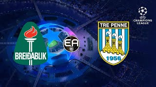 TRE PENNE X BREIDABLIK AO VIVO UEFA CHAMPIONS LEAGUE 2324 PRIMEIRA RODADA [upl. by Gnilyam]