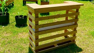 Pallet bar  DIY [upl. by Nohpets]