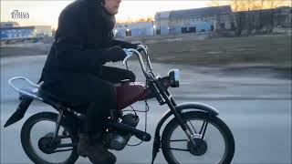 Moped Delta Riga24 test drive 2022 [upl. by Swinton514]