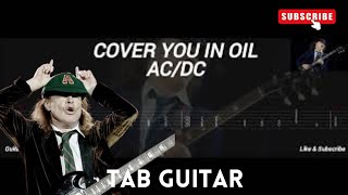 ACDC  COVER YOU IN OIL  TAB GUITAR [upl. by Issor]