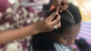 Comment faire une tresse africaine avec rajout How to do a Small Braids extension [upl. by Ydor605]