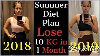 Summer Diet Plan For Weight Loss  How To Lose Weight Fast 10KG in Summer  Fat to Fab [upl. by Metah]