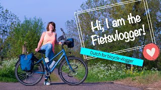 Hi I am Jessica the FIETSVLOGGER Dutch for BICYCLE vlogger  I share my bike journeys amp more [upl. by Arayc]