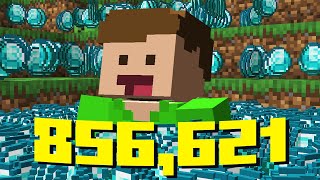 Jag måste samla 856621 diamanter i Minecraft [upl. by Nihcas]