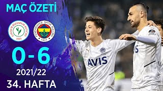 Çaykur Rizespor 06 Fenerbahçe MAÇ ÖZETİ  34 Hafta  202122 [upl. by Esile770]