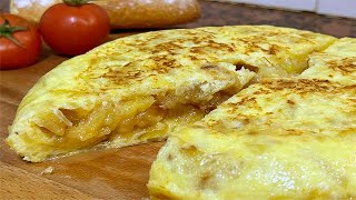 Tortilla de PATATAS receta 2023  La auténtica tortilla española SPANISH OMELETTE [upl. by Ahsot]