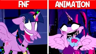 Dusk Till Dawn  Gacha Club Vs Twilight Sparkle  FNF x Animation Pibby [upl. by Ardnekat]