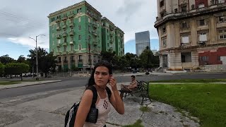 Walking in Center of Vedado Habana Cuba 🇨🇺  OFIBO English [upl. by Aldo]