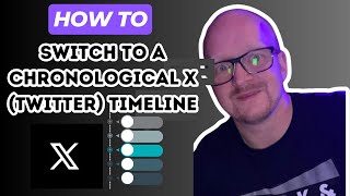 How to Switch to a Chronological X Twitter Timeline 2024 [upl. by Oina]