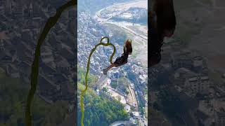 bungee jumping high altitude challenge bungee jumpingshortsvlog travel [upl. by Tolman218]