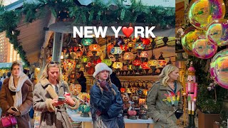 4K🇺🇸NYC Christmas Walk🎄✨Union Square Holiday Market SERRA at Eataly amp Salswee 🍰🥐  Nov 2024 [upl. by Neruat]