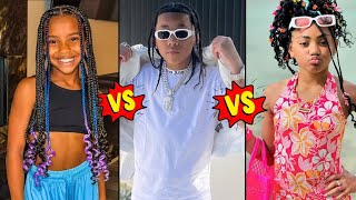 Khalani Simon vs Kd Da Kid vs Greys World Lifestyle Comparison 2024 [upl. by Nnaylloh]