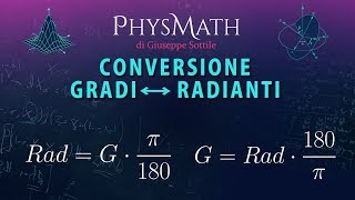 Goniometria Conversione GradiRadianti con esempi [upl. by Tlevesoor]