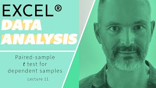 Paired sample t test using Microsoft Excel [upl. by Chrystal]