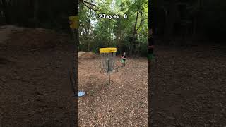 Player B in disc golf for the win discgolf [upl. by Aicirtac]