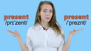 Present vs Present  Learn English Heteronyms  Meaning and Pronunciation [upl. by Enelrak]