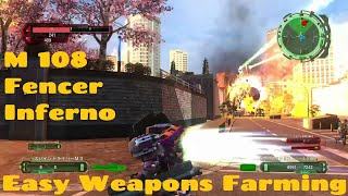 EDF 6 M108 Easy Fencer Inferno Weapon Farming with Hard level weapons  Earth Defense Force 6 [upl. by Zorah]