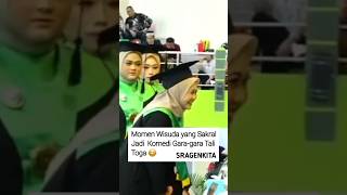 MOMEN WISUDA SAKRAL JADI KOMEDI GARA GARA TALI TOGA anakkuliah wisuda skripsi mahasiswa fyp [upl. by Nirmak]