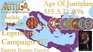 TW Attila  Age of Justinian 09a 555 AD  17  Justinians Glory  War AquitainiaGaul [upl. by Virg]