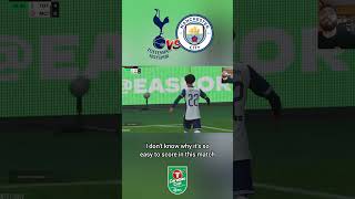 Johnson finishes nicely  Tottenham Hotspur V Manchester City FC25 shorts Eflcup [upl. by Frydman518]